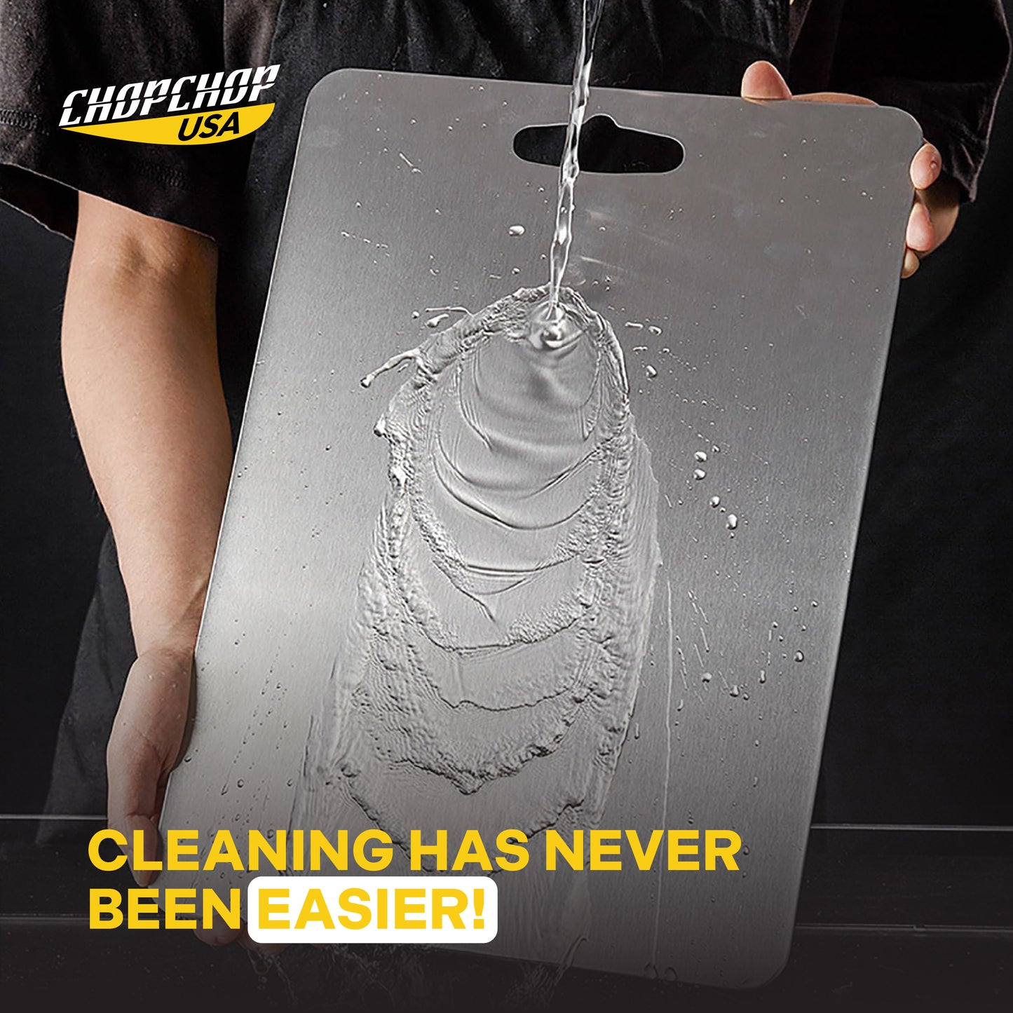 ChopChop™ USA 100% Pure Titanium Cutting Board | Flash Sale Ends Midnight