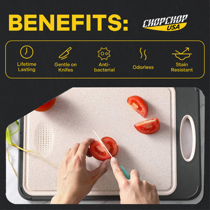 ChopChop USA Double-Sided Stainless Steel Cutting Board